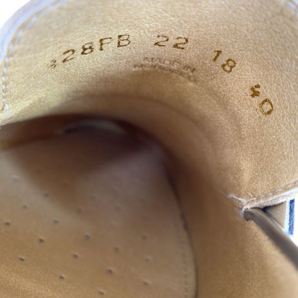 GEOX Marlyna Leather Sparkly Metallic Gold Penny Loafers NWB - Picture 9 of 10